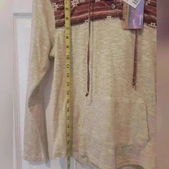 Panhandle Slim Western Aztec Design Shirt With Hood Size Small - Picture 6 of 7